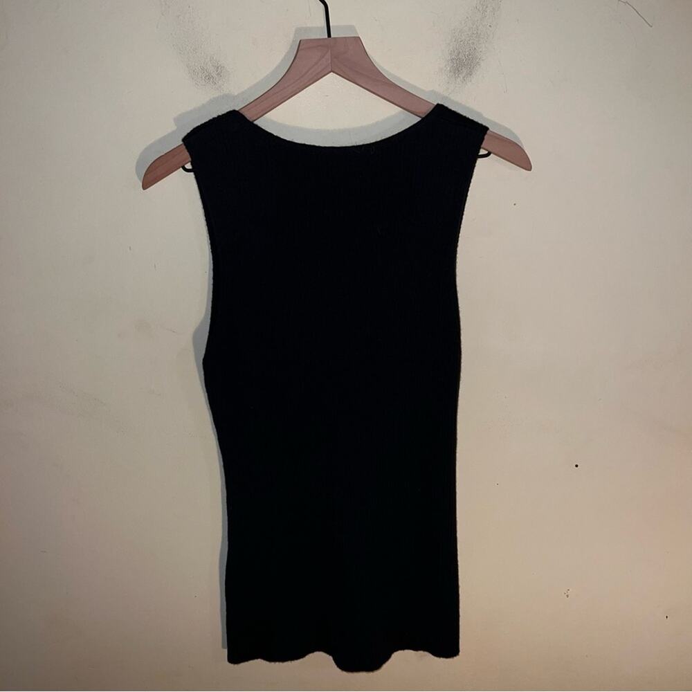 CAES ribbed wool blend tank/sweater vest M - Picture 4 of 5